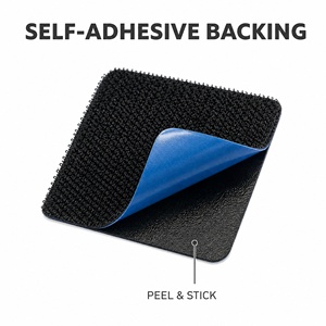 Bande auto-adhésive écologique résistante à la chaleur avec crochets et boucles pour bandes de fixation – Ruban adhésif double face en polyester à support renforcé pour câbles - Product Image 2