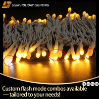Hochwertige Außen-Weihnachtsbeleuchtung für Gewerbliche Dekoration 10M 100LEDs IP44 CE RoHS Wasserdichte Warmweiße LED-Lichterkette