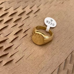 Toptan Özel 18 Ayar Altın Kaplama 304 316l Paslanmaz Çelik Kadın Erkek Dini Takı İslam Müslüman Allah Yüzüğü Erkekler ve Kadınlar İçin - Product Image 6