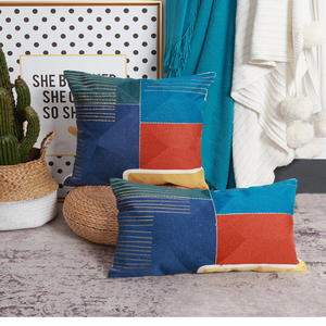 Bán Sỉ Vỏ Gối Ấn Độ Thêu Hình Học Gối Tựa Lưng Trang Trí Văn Phòng - Product Image 4