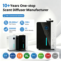 Diffuseur d'arômes intelligent en acier métallique OEM en gros, diffuseur d'arômes électrique à nébulisation, diffuseur d'arômes commercial, machine HVAC industrielle