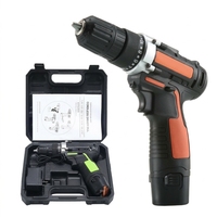 Perceuse sans fil rechargeable au lithium 12V, moteur sans balais, 10 mm, réversible, deux vitesses, usage domestique et industriel, grande quantité