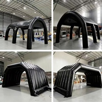 Carpa Circular Inflable para Exteriores de 6-8 pies x 10-12 pies, Impermeable, de Fácil Montaje, para Publicidad, Campamento, Exposiciones, de PVC, Móvil