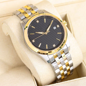 Montre pour homme en acier inoxydable de style professionnel, cadran en cristal saphir, mouvement mécanique, résistante à l'eau, fermoir papillon - Dernière version - Product Image 3