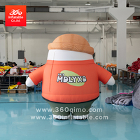 Costume d'animal gonflable personnalisé 360°, grande mascotte de dessin animé, costume gonflable pour la publicité en déplacement, pour événements en plein air
