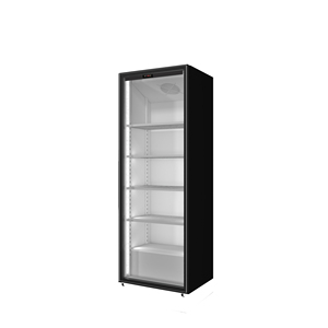 Réfrigérateur vertical pour boissons, refroidissement par ventilateur, étagères réglables, éclairage LED, porte vitrée simple, armoire de présentation verticale pour boissons - Product Image 1