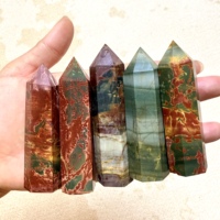 Offre Spéciale : Tour de Cristal Naturel, Pointes de Jaspe Cherry Creek, Art Populaire, pour Cadeaux de Mariage, Guérison et Décoration Intérieure