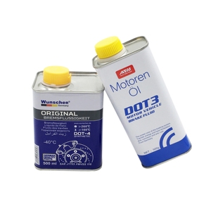 Prix d'usine – Boîtes rectangulaires en fer blanc de 500 ml pour huile moteur, avec surface laquée et impression offset - Product Image 2