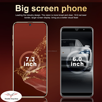 Smartphone MT 16G+1TB Android 15 7,3 pouces LTE, processeur rapide, grande mémoire, écran complet, expédition rapide