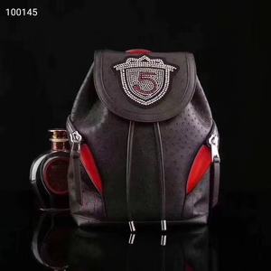 Men's Genuine Leather Fashion <b>Backpack</b> 20-35L Capacity Flip Cover Closed Curved Shoulder Strap <b>Multi</b> Functional Portable Design - Product Image 1