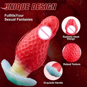 Strawberry Shape <b>Silicone</b> Anal <b>Butt</b> <b>Plug</b> Sex Toy for Men and Women - Product Image 5
