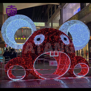 Arche lumineuse de Noël en forme d'étoile pour décoration de fêtes, lumière blanche chaude 2700K, acrylique, étanche IP65 - Product Image 2