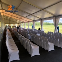 Tente de hall d'exposition à grande portée en alliage d'aluminium avec armature diagonale et couverture en PVC pour événements extérieurs, foires commerciales et structures temporaires