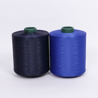 Fil teint 100% polyester pour tissu, 50g, vente directe d'usine, DTY 75D/36F, dosage pour tissage