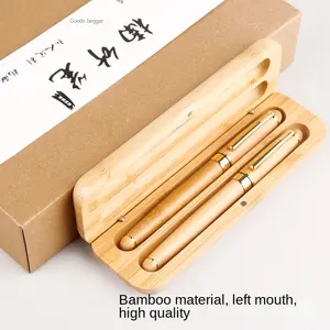 Fashion Office Supplies Recycled Boligrafos Stylus Personalized Custom Logo Ball Pens Printing Fashion Writing Bamboo Pen