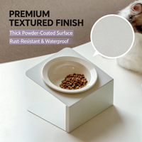 Gamelle surélevée en céramique inclinée pour chats et chiens, protection du cou, anti-renversement, pour aliments et eau