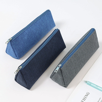 Trousse à crayons triangulaire personnalisable de haute qualité 2024, multicolore, pour étudiants, en tissu cationique teintable