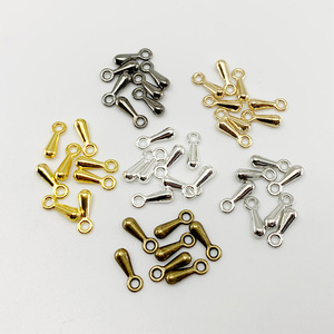 Conectores de colgante en forma de lágrima, 2x7mm, 3x9mm, aleación de cobre chapada, accesorios de joyería para pulseras y collares DIY - Product Image 2