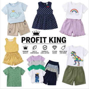 Conjuntos de Verano Estampados para Niños, Trajes de 2 Piezas Holgados y Cómodos, Entrega de Paquete Mixto Aleatorio - Product Image 1