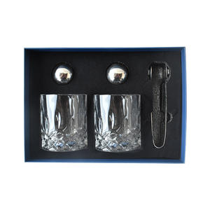 プレミアムウイスキー石ギフトセット2本ウィスキーグラス + ステンレスアイスキューブ & トング完璧なスコッチ恋人のプレゼント - Product Image 5