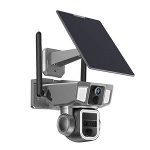 กล้อง Y7A พลังงานแสงอาทิตย์กลางแจ้ง 4MP PTZ ซูม 10 เท่า ไฟคู่ มองเห็นในเวลากลางคืน บันทึกข้อมูลบนคลาวด์ กันน้ำ วัสดุพลาสติก ABS - Product Image 3