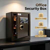 Coffre-fort électronique ignifuge en acier JYB 60 cm avec 7 boulons solides et double verrouillage à clé pour la maison, le bureau et l'hôtel