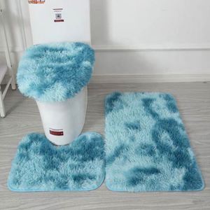 Juego de Alfombras de 3 Piezas al por Mayor, Alfombra de Baño de Felpa Larga Antideslizante, Tapete Decorativo para Inodoro, Manta para Uso Diario - Product Image 5