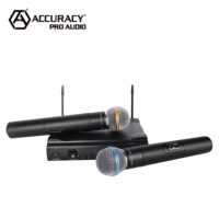 Precisión Pro Audio EU-38 micrófono inalámbrico de mano profesional micrófono de conferencia portátil para escenario y Conferencia