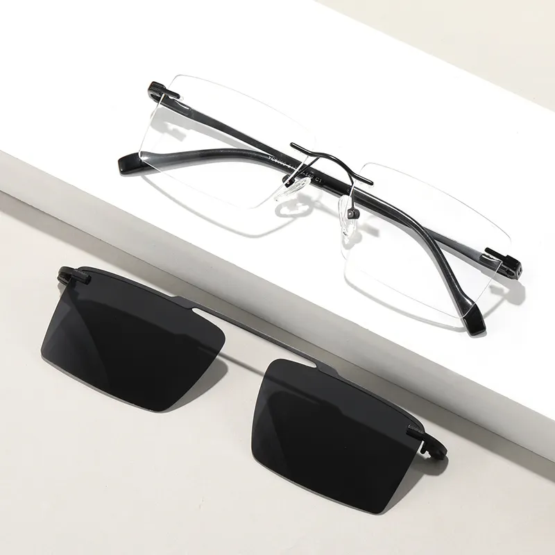 Поляризованные солнцезащитные очки с защитой от синего света Uv400 для мужчин и женщин спортивные очки без оправы