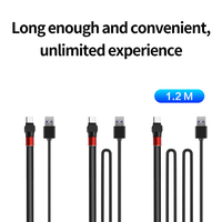Nouveauté Câble de charge rapide 1,2 m Support de téléphone de bureau paresseux Câble de données USB