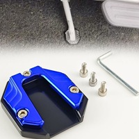 Support latéral antidérapant en alliage d'aluminium modifié, support de béquille latérale pour moto