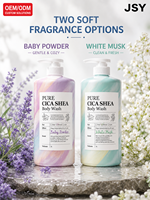 Gel Douche Hydratant Cica Shea 1L avec Panthénol et Céramide, Marque Privée OEM ODM, pour une Peau Douce et un Parfum Longue Durée