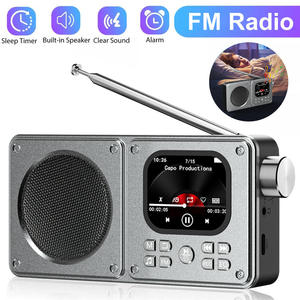 Radio FM Portátil Multifuncional de Metal Recargable con Altavoz BT, Pantalla a Color y Función de Grabación, Reproductor MP3 - Product Image 5