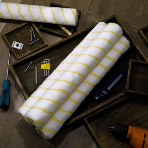 18 Inch 3/8'' Nap Acrylic <strong>Roller</strong> Covers <strong>Large</strong> Sleeves Paint <strong>Rollers</strong> Kit End Cap for Wall Floor House Painting Frame Supplies - Product Image 4