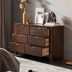Commode murale à six tiroirs pour le commerce transfrontalier, meuble de chambre à coucher de style minimaliste, tiroirs de rangement grande capacité. - Product Image 3