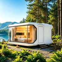 Capsule spatiale de luxe mobile en panneaux sandwich, personnalisable et respirante, de 20 et 40 pieds, pour usage commercial (bureau ou habitation) ou résidentiel.