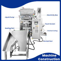 Machine d'emballage multivoie automatique pour concentré de tomate, sauce piquante et salade, sachets de 10g 15g