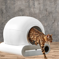 Bac à Litière pour Chat Intelligent Automatique 9L Autonettoyant Bac à Litière pour Chat Entièrement Fermé Nouveau Design Bac à Litière pour Toilette pour Animaux de Compagnie Version Anglaise