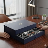 Boîte cadeau à rabat avec fermeture magnétique de luxe - Recyclable et personnalisable pour les smartphones et les accessoires technologiques