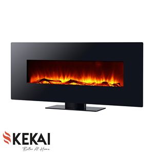 Chimenea Decorativa de Pared o Mesa con Simulación de Fuego Kentucky |   Productos de Calefacción y Mobiliario para el Hogar de España Kt0813 Acero Inoxidable - Product Image 1
