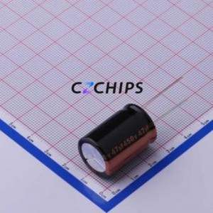 Condensateur électrolytique en aluminium à montage traversant RXQ470M2WBK-1825, D18xL25mm 47uF 20% 450V 1.2A-100kHz - Product Image 1