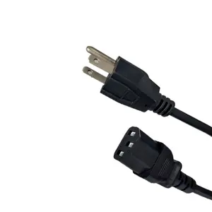 American Standard 10a 125V NEMA 5-15P Plug power cord