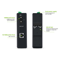 Convertisseur de média industriel non géré Todahika 1x100BASE TX 1x100Base FX Entrée DC9 56V Commutateurs d'entreprise TH-302-1F Certifié CE
