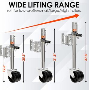 2000 Lbs Schwerlast-Drehwagenheber mit Doppelrad für Wohnmobil- und Bootsanhänger - Product Image 2