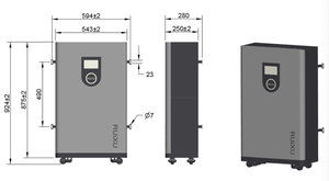 Nouvelle batterie solaire LiFePO4 51,2 V 314 Ah 2025 |   Marque Ruixu |   >9500 cycles, garantie de 10 ans |   Montage au sol |   Stock local aux États-Unis - Product Image 4