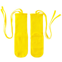 Chaussettes de sport antidérapantes en coton pour femme, modèle Solid Crew Cross Tie, écologiques, pour yoga, pilates, danse, personnalisables