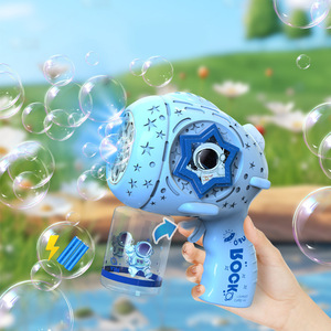 Cầm tay nhựa trẻ em của bong bóng máy không gian Phi Hành Gia Đồ chơi hoàn toàn tự động gatling điện bong bóng thổi súng cho các lứa tuổi 5-7 - Product Image 4