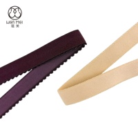 Bande élastique en nylon à bord ondulé personnalisée de 15 mm 20 mm, antidérapante, bande élastique en peluche pour soutien-gorge, pour sous-vêtements