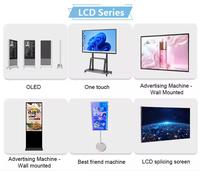 Pantalla Táctil Interactiva Inteligente 4K IFP de 65 Pulgadas, Pizarra Digital Multitamaño, Señalización Digital con Android y Windows, Táctil de 40 Puntos
