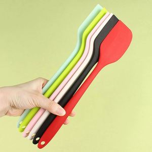 Utensilios de Cocina Resistentes al Calor de Diseño de una Sola Pieza, Espátula de Silicona, Raspador Flexible, Herramienta para Mezclar Postres sin Costuras - Product Image 5